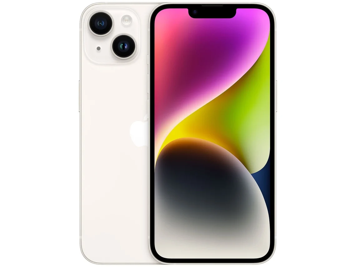 [IP14-6-128-RC-A+] Smartphone iPhone 14 Apple (6.1'' - 128 GB - Branco) Recondicionado